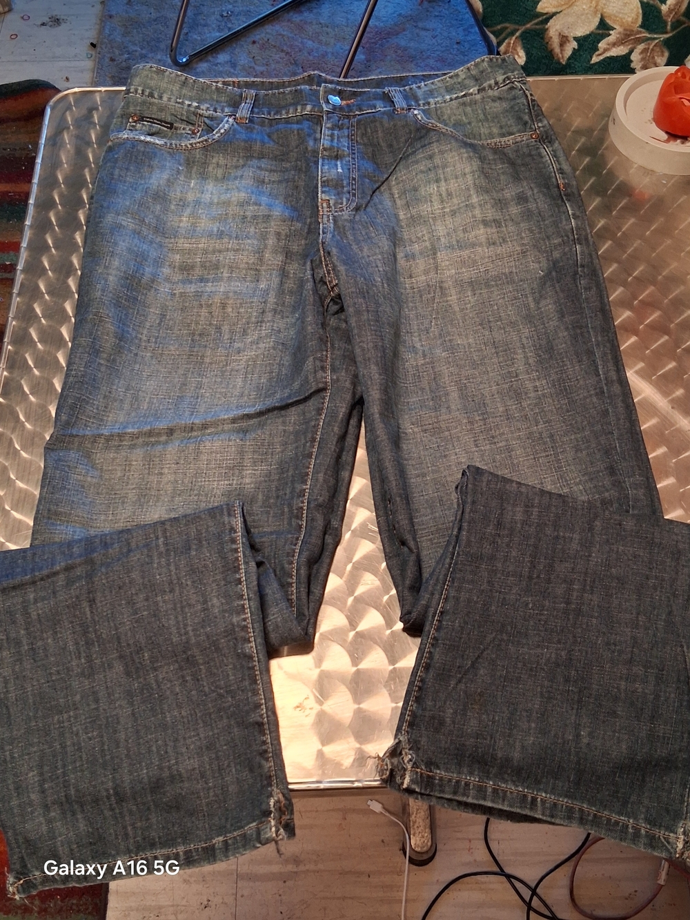 Y2K Calvin Klein Jeans Men's Straight Dark Blue Denim